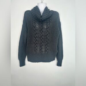 PINK‎ ROSE Gray Long Sleeve Cowl Neck Casual Sweater Small